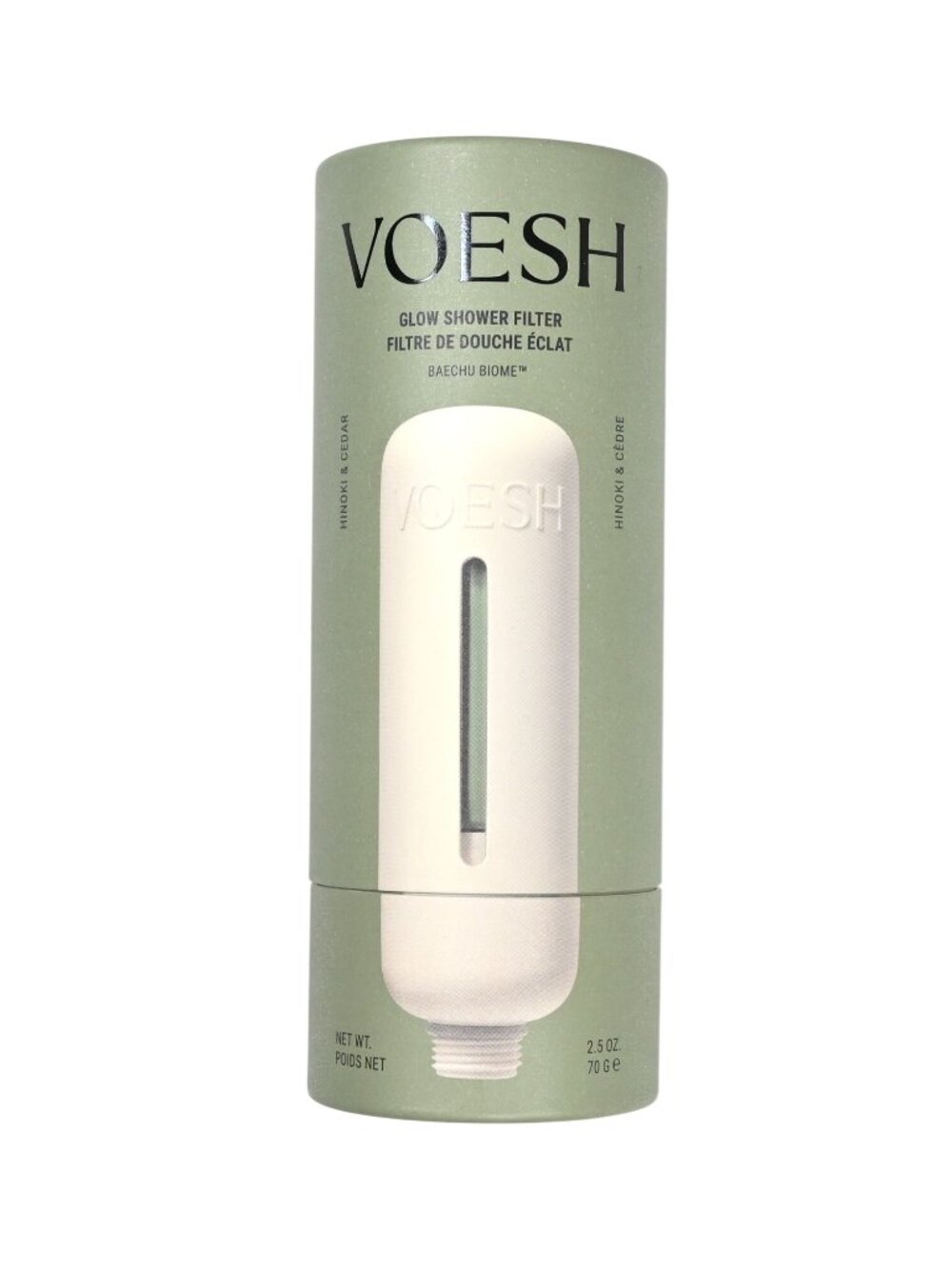 Voesh Glow Shower Filter  in Hinoki & Cedar